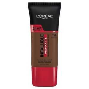 L’Oréal 114 Rich Chocolate Infallible Pro Matte 24 Hour Foundation 1oz